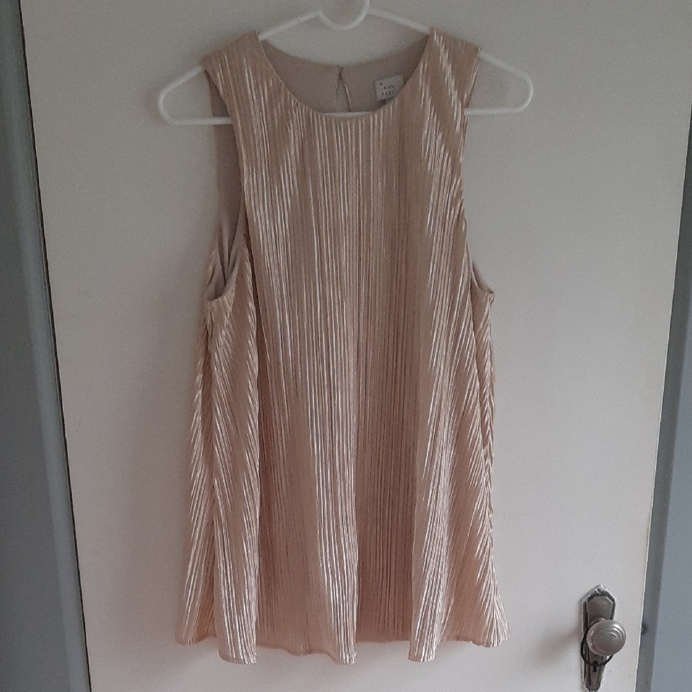 Elegant Cream Sleeveless Top